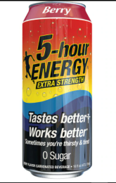 5-HOUR ENERGY DRINK BERRY FLAVOR EXTRA STRENGTH
